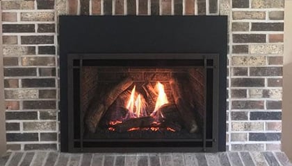 Kozy Heat Fireplaces' Upgrades an  Old Wood Burning Fireplace with the Chaska 34 Gas Insert